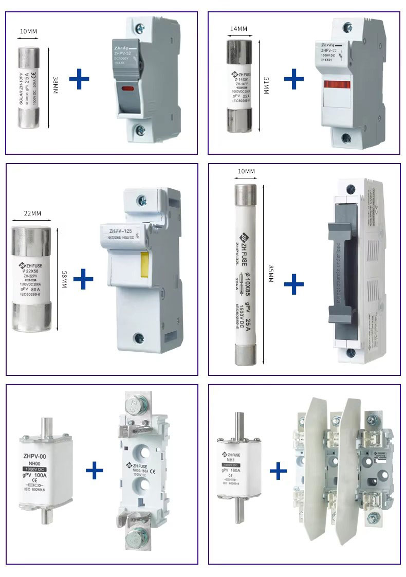 80A 22×58mm Cylindrical Fuse