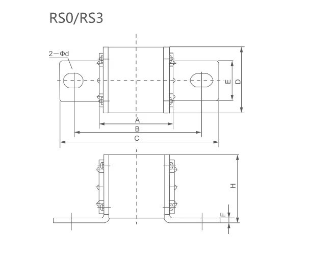 1000A 500V Square Bolted Fuse