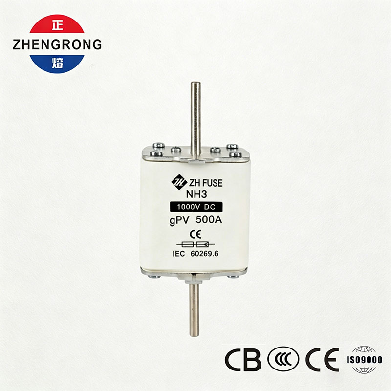 సౌర PV సిస్టమ్స్ కోసం NH3 1000V DC 500A gPV ఫ్యూజ్
