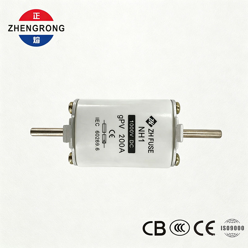 PV DC ఫ్యూజ్ NH1 200A 1000V | CE & IEC 60269.6 సౌర శ్రేణుల కోసం ఆమోదించబడింది