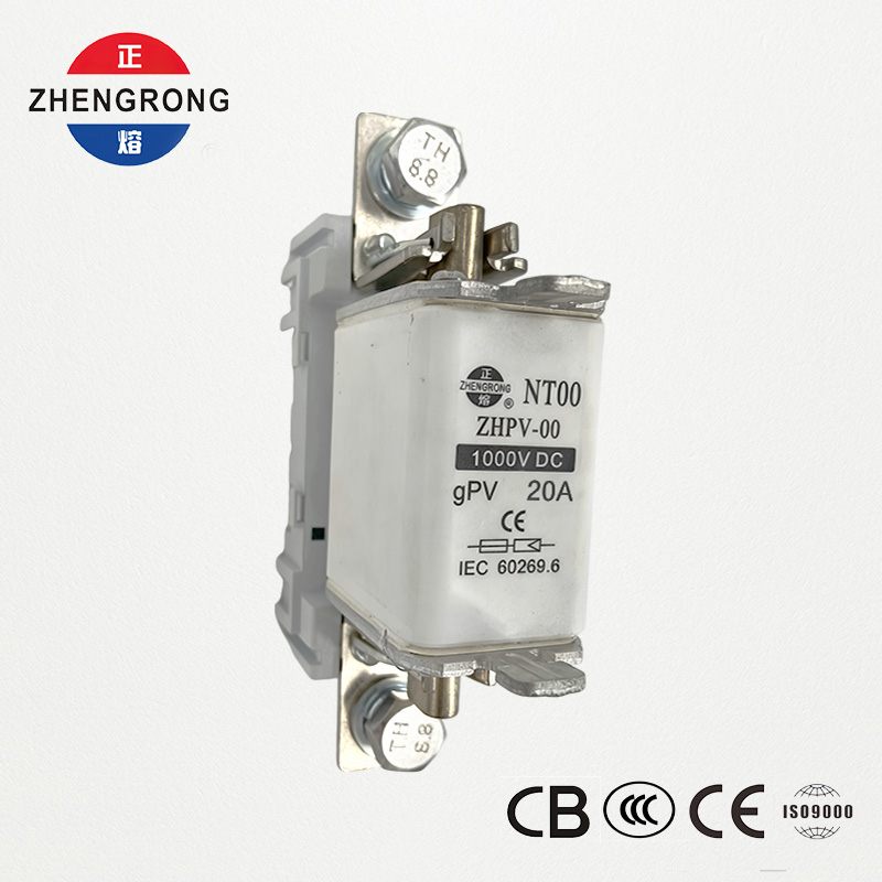ZHPV-00 20A 1000V DC ఫోటోవోల్టాయిక్ ప్రొటెక్షన్ ఫ్యూజ్ - CE సర్టిఫైడ్