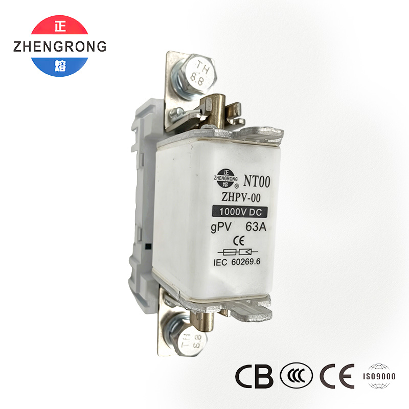 ZHPV-00 63A 1000V DC ఫోటోవోల్టాయిక్ ప్రొటెక్షన్ ఫ్యూజ్ - CE సర్టిఫైడ్